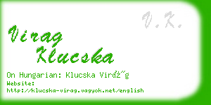 virag klucska business card